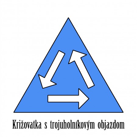 Križovatka s trojuholníkovým objazdom